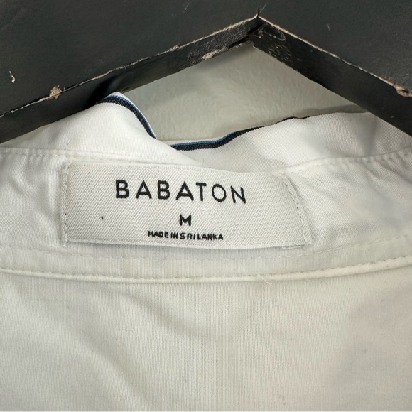 Babaton Essential Poplin Pinstripe Shirt Medium White - Picture 4 of 10